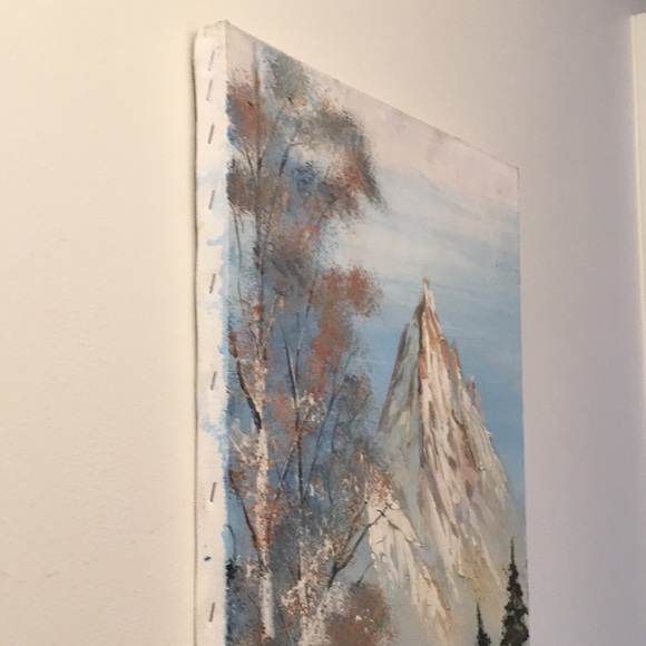 Original Signed Mountain Landscape Painting - Picture 5 of 8